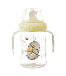 لیوان دسته دار ضد چکه Bebejou Non Spilling Cup Humphrey's yellow