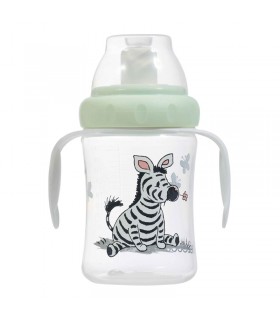 لیوان دسته دار ضد چکه Bebejou Non Spilling Cup Dinkey Zebra