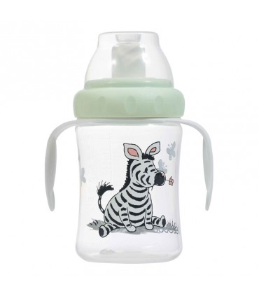 لیوان دسته دار ضد چکه Bebejou Non Spilling Cup Dinkey Zebra