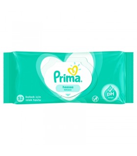 دستمال مرطوب 52 عددی پریما Prima Sensitive Cleansing Wipes