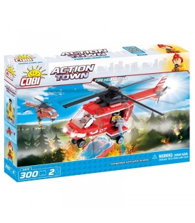 اسباب بازی ساختنی مدل زندگی شهری- هلیکوپتر آتش نشانی Cobi Ction Town Fire Helicopter