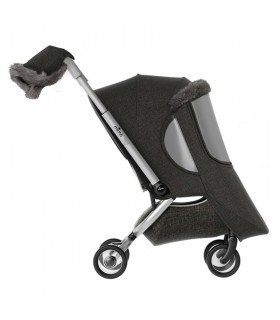 پوشش زمستانی کالسکه میما مدل زیگی Mima Zigi Winter Outfit Charcoal