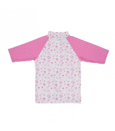 بالاتنه شنا دخترانه ضد UV خالدار (4 سال) Archimede Pastel Uv Top