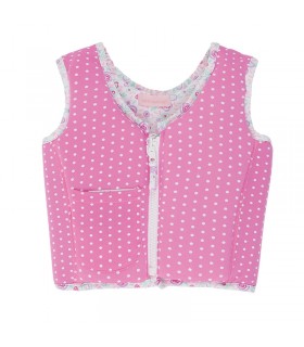 جلیقه شنا دخترانه خالدار (2 سال) Archimede Pastel GIRL Swim Jacket