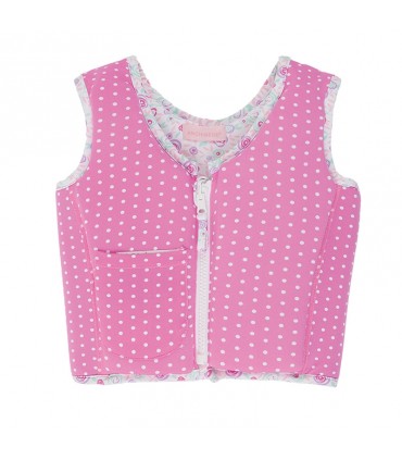 جلیقه شنا دخترانه خالدار (2 سال) Archimede Pastel GIRL Swim Jacket