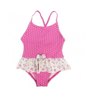 لباس شنا دخترانه خالدار (4 سال) Archimede Pastel Swimsuit