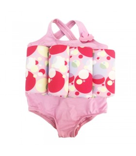 مایو با جلیقه شنا طرح دایره (2 سال) Archimede Bulles Buoyancy swimsuit