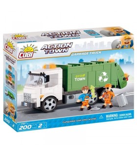 اسباب بازی ساختنی مدل زندگی شهری- کامیون حمل زباله Cobi Action Town Garbage Truck