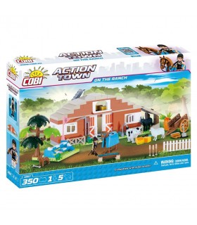 اسباب بازی ساختنی مدل زندگی شهری- در مزرعه Cobi Action Town On The Ranch