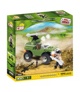 اسباب بازی ساختنی مدل ارتش کوچک- پست پرتاپ موشک Cobi Small Army Mobile Missile Launch Post