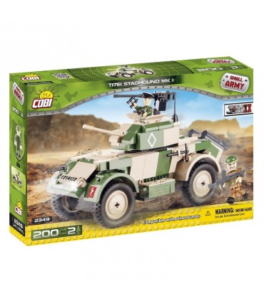 اسباب بازی ساختنی مدل ارتش کوچک- ماشین زرهی (مدلCobi Small Army T17E1 Staghound MK1 (T17E1