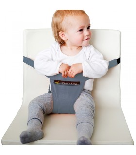 تبدیل صندلی پارچه ای طوسی فیلی Minimonkey Minichair