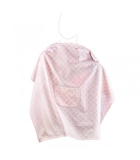 کاور شیردهی صورتی طرحدار Babyjem Breastfeeding Bib with Pocket