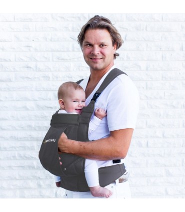 آغوشی کودک داینامیک پارچه نخي رنگ خاکستری Minimonkey Dynamic Cotton Baby Carrier