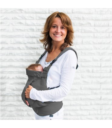 آغوشی کودک داینامیک پارچه نخي رنگ خاکستری Minimonkey Dynamic Cotton Baby Carrier