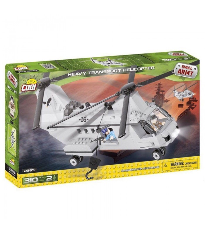 اسباب بازی ساختنی مدل ارتش کوچک- هلیکوپتر حمل و نقل سنگین Cobi Small Army Heavy Transport Helicopter