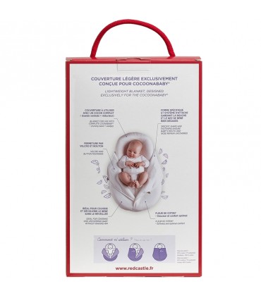 روکش دورپیچ خنک تشک Cocoonababy رنگ آبی Red Castle Cocoonacover Powder Blue