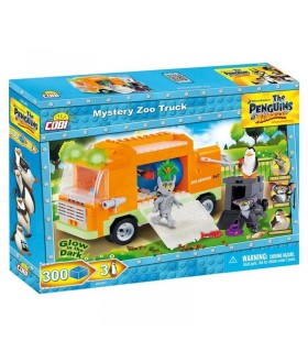 اسباب بازی ساختنی مدل پنگوئن ها- ماشین باغ وحش مرموز Cobi Penguins Mystery Zoo Truck