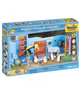 اسباب بازی ساختنی مدل پنگوئن ها- ماموریت سری Cobi Penguins- Penguin's Secret Mission HQ