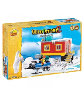 اسباب بازی ساختنی مدل وایلد استوری- پایگاه قطب شمال Cobi WildStory Arctic Base