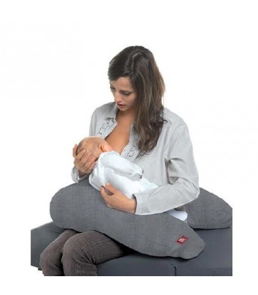 بالش بارداری و شیردهی رنگ طوسی Red Castle Big Flopsy Chambray Grey