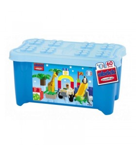 پازل بزرگ 60 تکه ای جعبه ای ﻿Ecoiffier Maxi Abrick Zoo Toy Chest