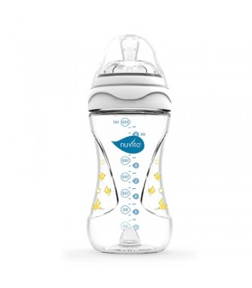 شیشه شیر طلقی 250 میل نوویتا سفید Nuvita Mimic Baby Bottle