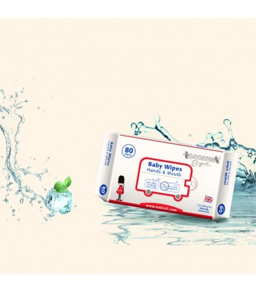 دستمال مرطوب 80 عددی بی بی سیل Babisil Baby Wipes Hand & Mouth