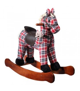 راکر اسب ویکتور کیدز چهارخانه قرمز Victor Kids Rocking Horse