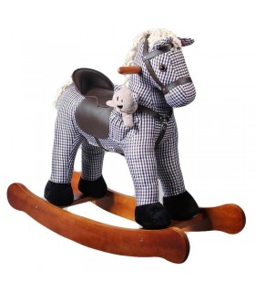 راکر اسب ویکتور کیدز چهارخانه قهوه ای Victor Kids Rocking Horse