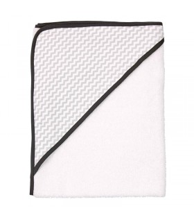 حوله کلاهدار حمام کودک لوما Luma Bathcape Mixed white