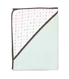 حوله کلاهدار حمام کودک لوما سبز آبی Luma Bathcape Misty Mint