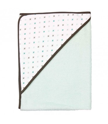 حوله کلاهدار حمام کودک لوما سبز آبی Luma Bathcape Misty Mint