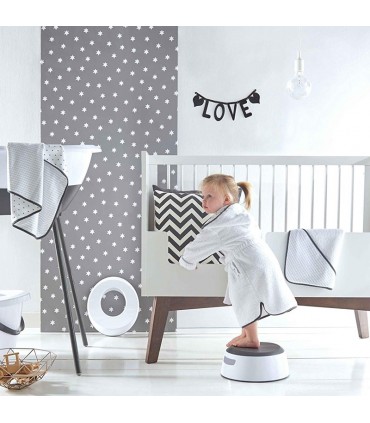 حوله تن پوش کودک لوما سفید طرحدار Luma Bathrobe