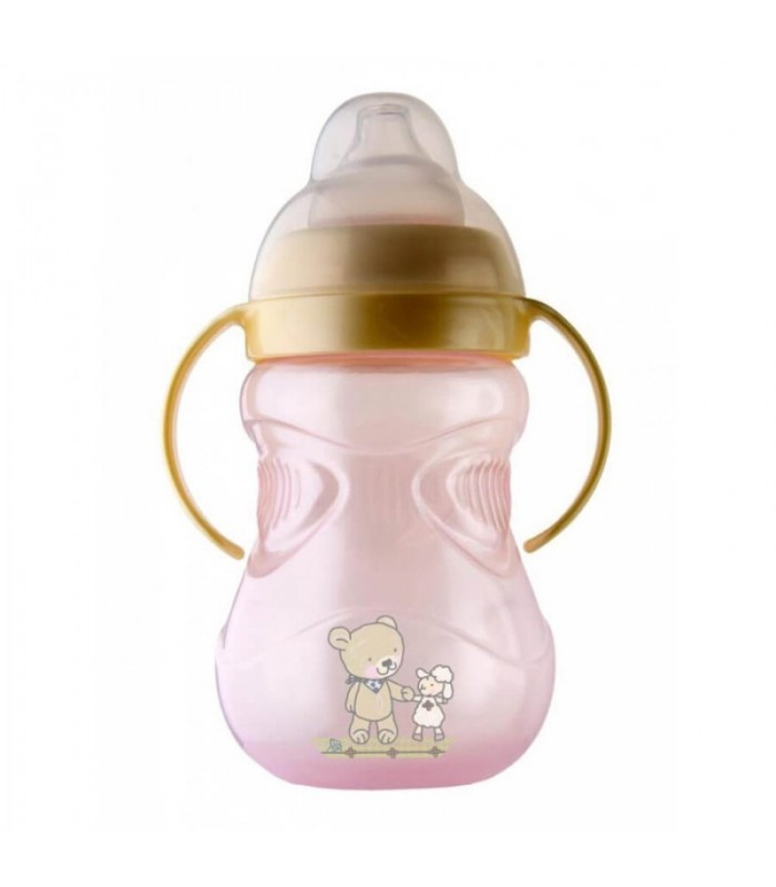 لیوان دسته دار روتو رنگ صورتی Rotho Babydesign Drinking Cup with Handles