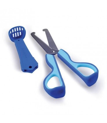 قیچی سه کاره غذا کیدزمی آبی Kidsme 3-in-1 Food Scissors