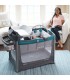 پارک با تخت سفری و جایگاه تعویض گراکو آبی طوسی Graco Pack 'n Play Playard Smart Stations