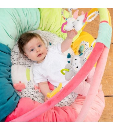 تشک بازيسه بعدی بیبی فن طرح اسب تک شاخ و گربه BabyFehn 3-D Activity Nest Aiko & Yuki