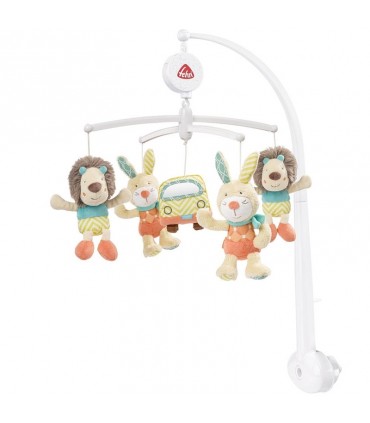 آويز تخت موزيکال بیبی فن طرح شیر BabyFehn Mobile Musical Funky Friends