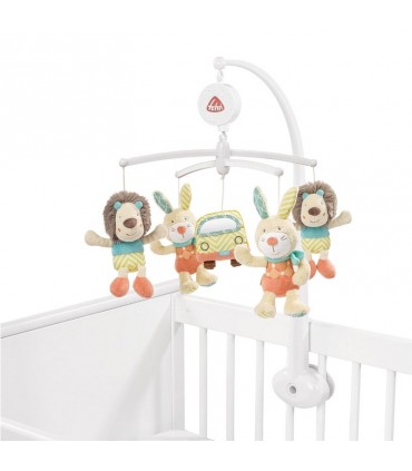 آويز تخت موزيکال بیبی فن طرح شیر BabyFehn Mobile Musical Funky Friends