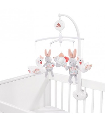 آويز تخت موزيکال بیبی فن طرح خرگوش BabyFehn Mobile Musical Swan Lake