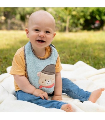 پیشبند بیبی فن طرح خرس BabyFehn Bib Bear