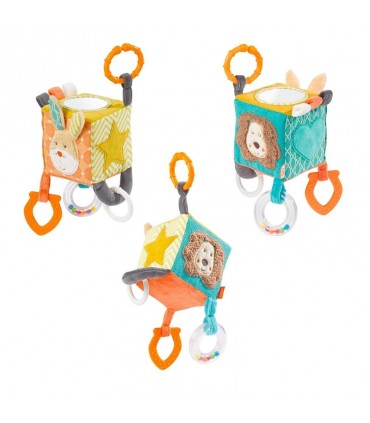 آویز کالسکه مکعب بیبی فن BabyFehn Activity Cube Funky Friends
