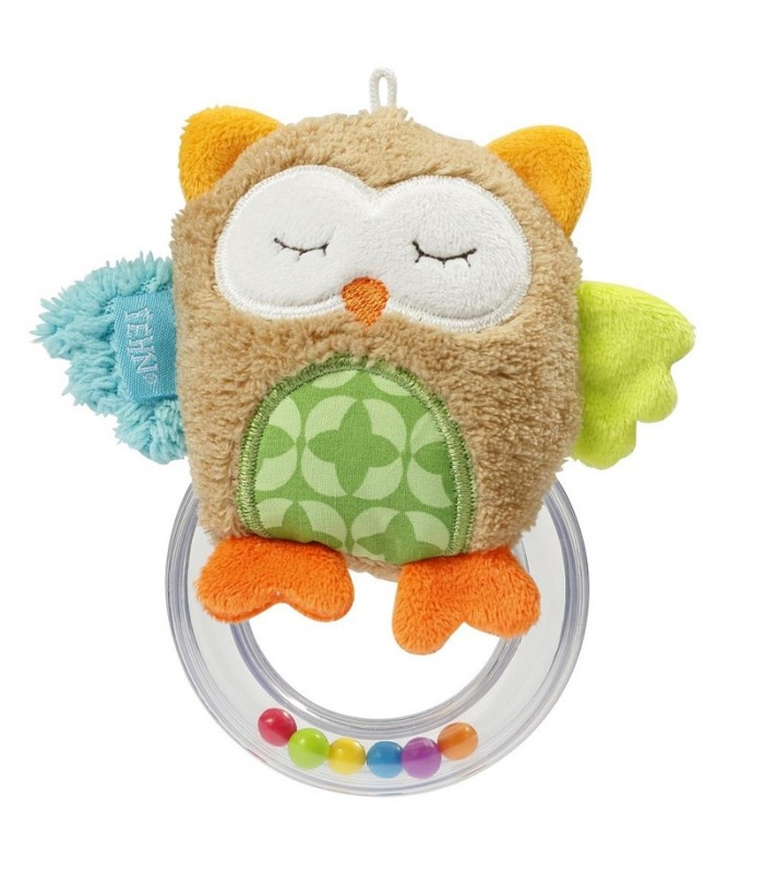 جغجغه بیبی فن طرح جغد BabyFehn Rattle Ring Owl