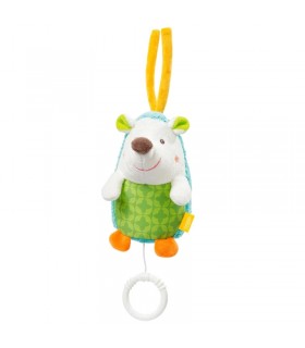 عروسک نخ کش موزیکال بیبی فن طرح مینی جوجه تیغی BabyFehn Mini Musical Hedgehog