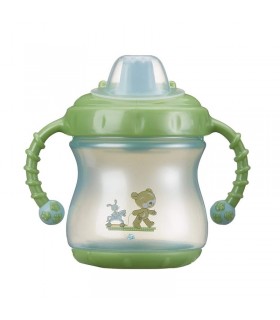 لیوان دسته دار روتو رنگ کرم سبز Rotho Babydesign Drinking Cup with Handles