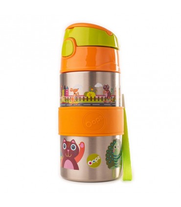 فلاسک آب نی دار اوپس نارنجی Oops Cool-Stainless Steel Straw Bottle