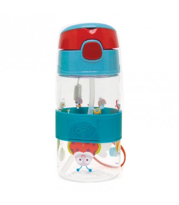 لیوان نی دار اوپس آبی Oops Cool-Straw Bottle