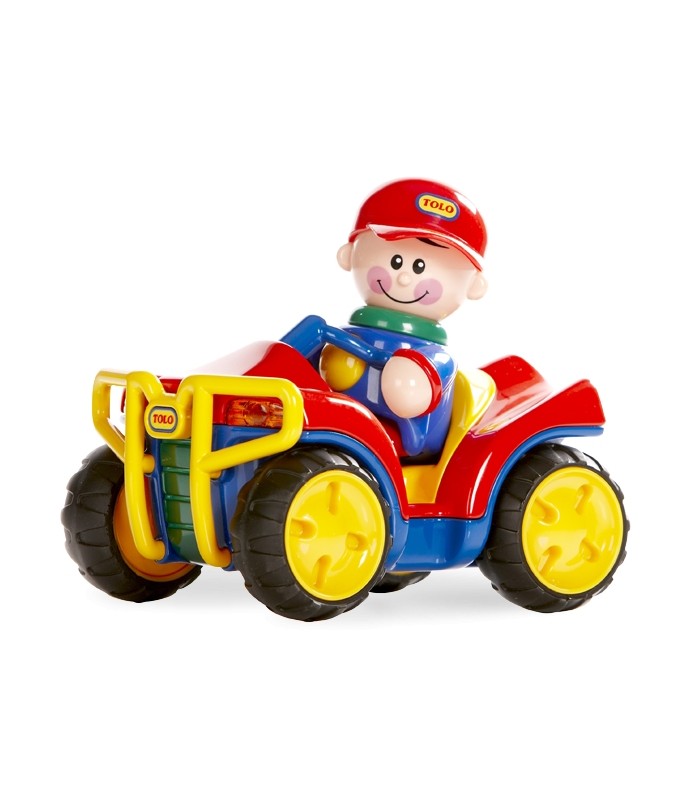 ماشین اسباب بازی نوزادی و کودک-جیپ عقب كش قرمز Tolo -فروشگاه کودکو