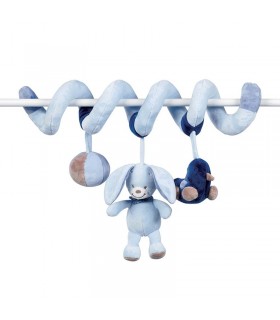 آویز مارپیچ خرگوش آبی ناتو Nattou Spirale Alex & Bibou